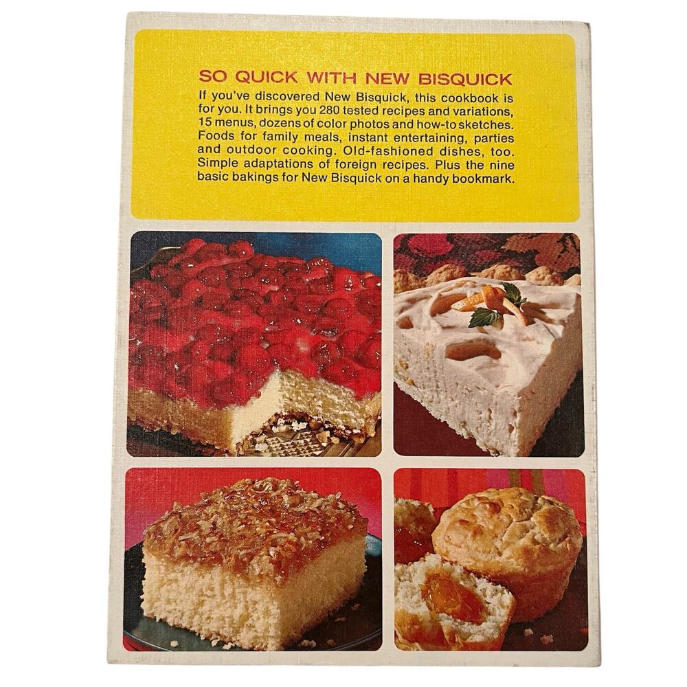 🔥 Vintage 1967 So Quick With New Bisquick Betty Crocker Spiral Bound Cookbook - Picture 6 of 6